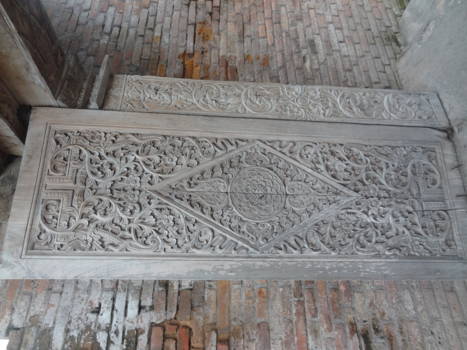 Kota Gede - Bewerkte poort van de begraafplaats