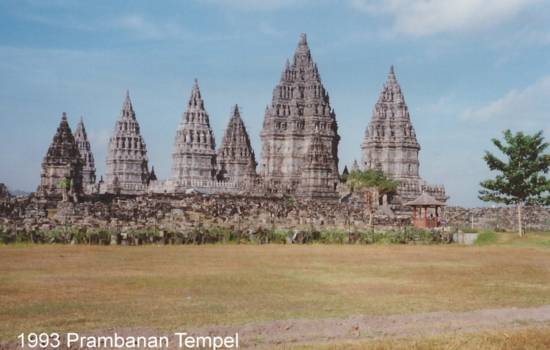 Java - Prambanan tempel net buiten Yogyakarta