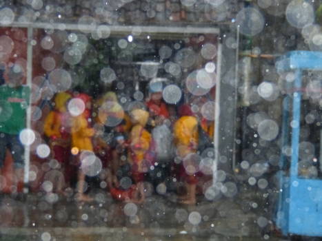 Java - Wachten tijdens een tropische regenbui