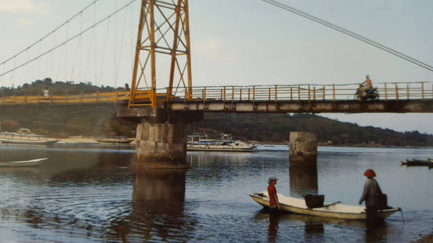 Bali - Nogmaals de brug over een wel m'n eind bestemming halen