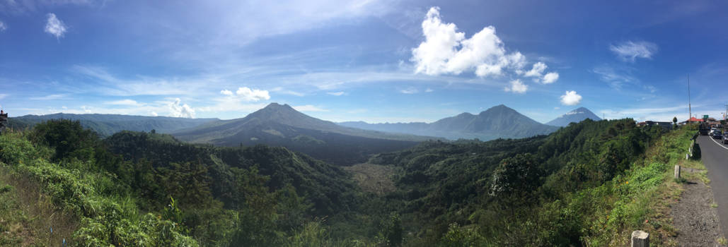 Bali - Uitzicht op vulkaan Agung
