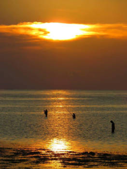 Lovina - Vissers in Lovina - Bali