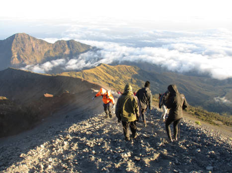 Gunung Rinjani - beklimming van Mount Rinjani, 3726 meter