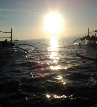 Bali - sunrise at Lovina beach Bali