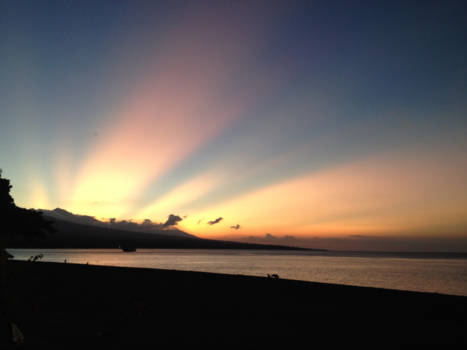 Bali - Bali Amed, lichtharp.