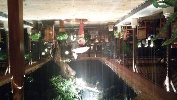 Sanur - Tropische regenbui op Sanur beach