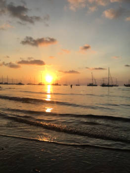Bali - Sunset at Lovina Beach