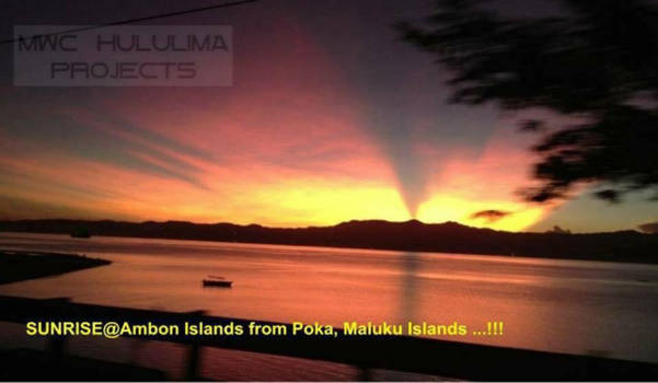 Ambon - Sunrise, before leaving Ambon Island, Moluccan, Indonesia