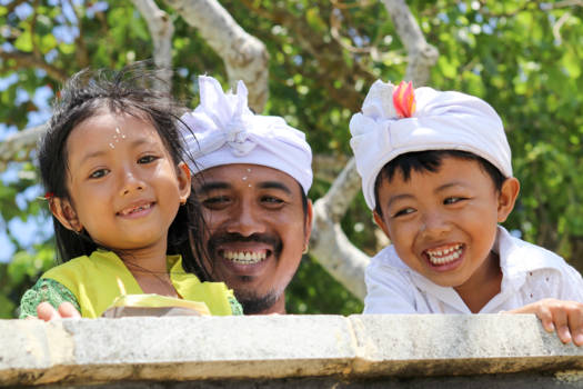 Sanur - happy family in Sanur, Bali