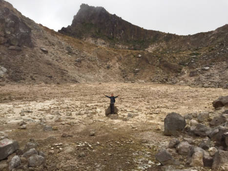 Sumatra - Daar sta je dan... In de krater van de Sibayak