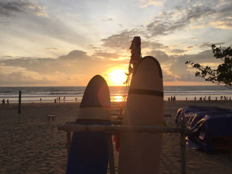 Bali - Zonsondergang Legian beach