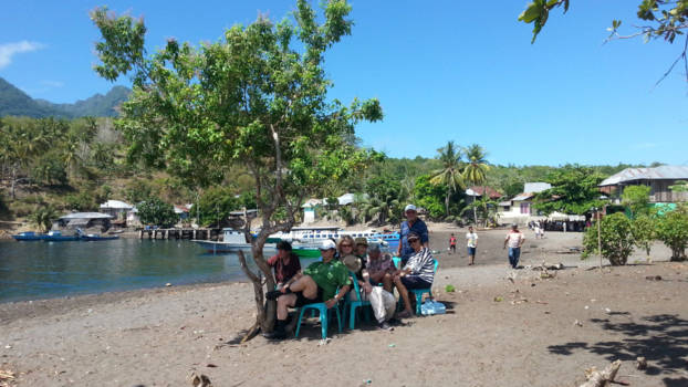 Molukken - Nederlandse Eclipsjager, 9 maart 2016, net na de eclips op Makian, in de schaduw!