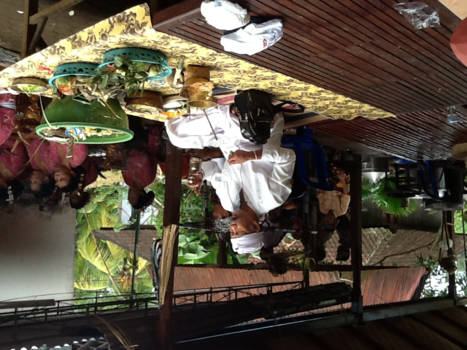 Bali - Seremonies van een baby ,die 3 maanden oud is.