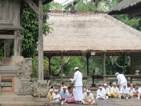 Ubud - Odalanprocessie in Ubud, Bedulu