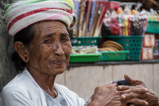 Ubud - The wrinkled lady.