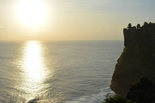 Pura Luhur Uluwatu - Zonsondergang bij Uluwatu Tempel