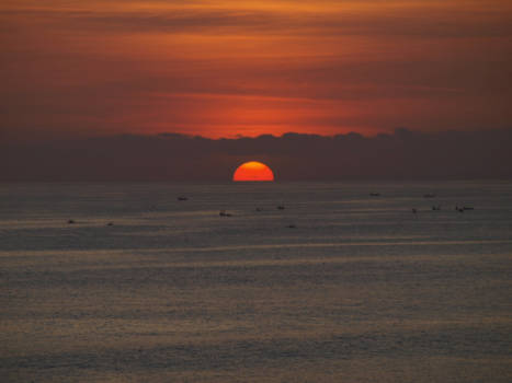 Kuta - Zonsondergang in Kuta