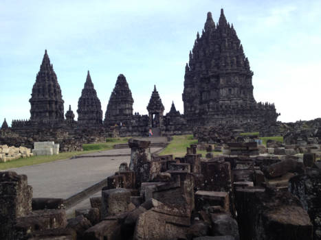 Prambanan - Overzicht tempel Prambanan