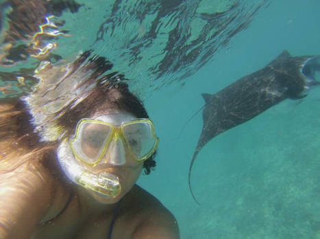 Nusa Lembongan - Manta selfie @ nusa lembongan