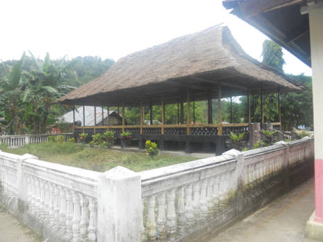 Molukken - Dorpshuis in Aboru op het eiland Haruku