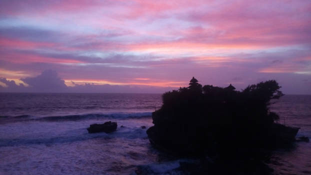 Pura Tanah Lot - Onverwachts prachtige zonsondergang