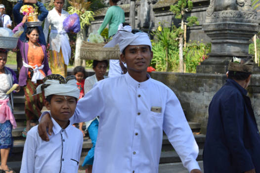 Bali - ceremonie in de grote moeder tempel