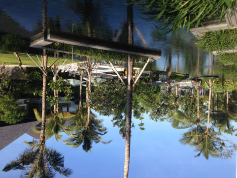 Bali - Vanuit onze kamer....eigen zwembad