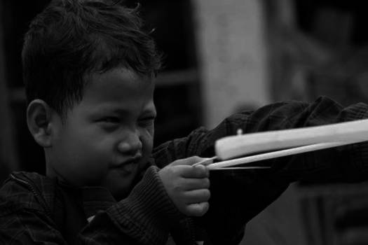 Yogyakarta - Spelende kinderen