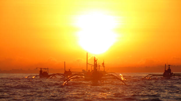 Lovina - Sunrise on the boat