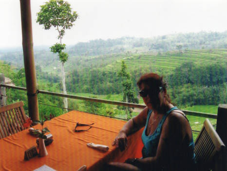 Bali - Lunchen tussen de rijstvelden