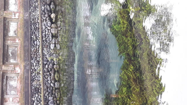 Bali - Bron van tirta emulsie string-bali holy spring water tempele