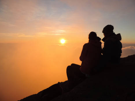 Java - Sunrise mount Merapi