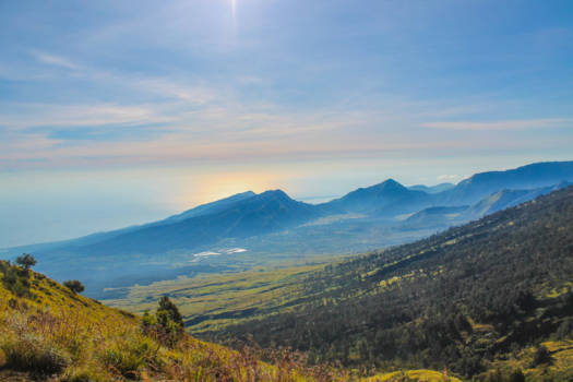 Rondreis Bali & Lombok - Zicht vanop Mt Rinjani over Lombok