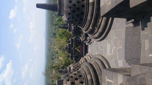 Borobudur - Uitzicht borbudur