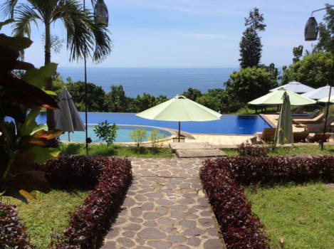 Lovina - UITZICHT VANUIT ONZE BUNGALOW