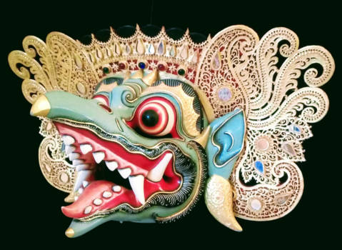 Bali - Garudu mask at Setia Darma House of Mask an Puppets in Desa Mas