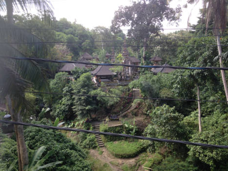 Rondreis Indonesië in vier weken - Fito vanaf een brug in Ubud