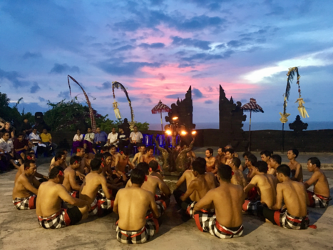 Bali - The Kecak dance in Uluwatu by sunset