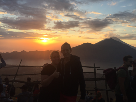 Bali - on top of the volcano batur, what an adventure, what a beautiful view