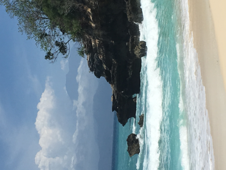 Bali - Actieve Mount Agung vanuit Lembongan