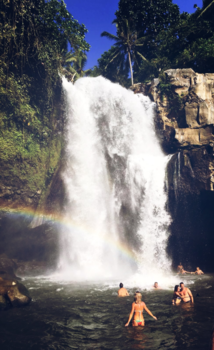 Bali - Dubbel geluksmomentje | regenboog en waterval