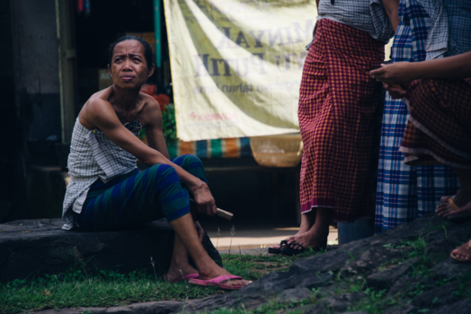 Bali - Vrouw in Tenganan