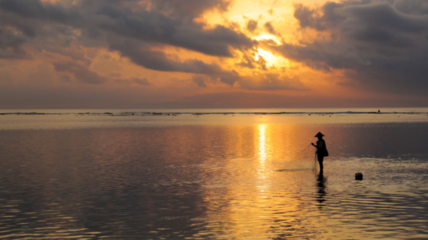 Bali - Fisherman, Sanur Beach