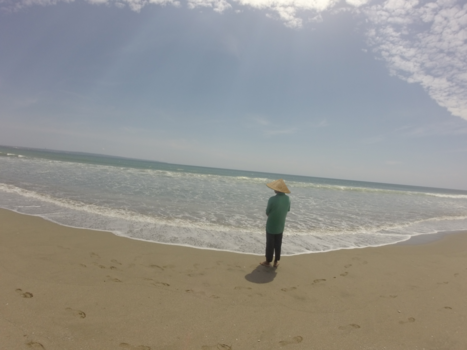 Bali - Visser aan zee