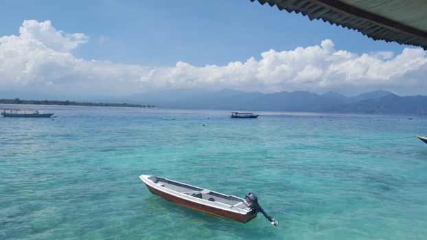 Gili-eilanden - Mooi uitzicht op de zee op het Eiland Gili Meno