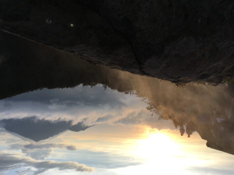 Bali - Sunrise on mountain Batus