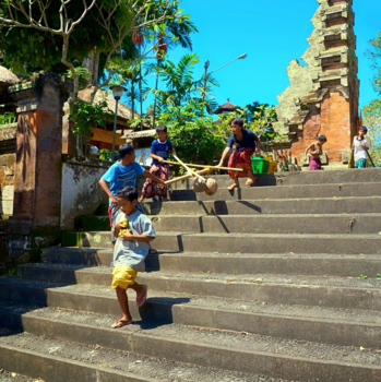 Bali - Samenwerken bij de Tempel