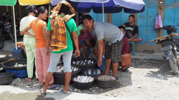 Rondreis Indonesië in vier weken - Vis kopen op de markt