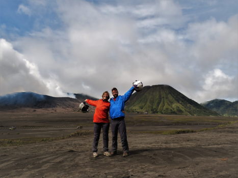Java - Bromo on a scooter