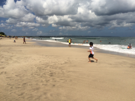 Bali - Levi on the beach